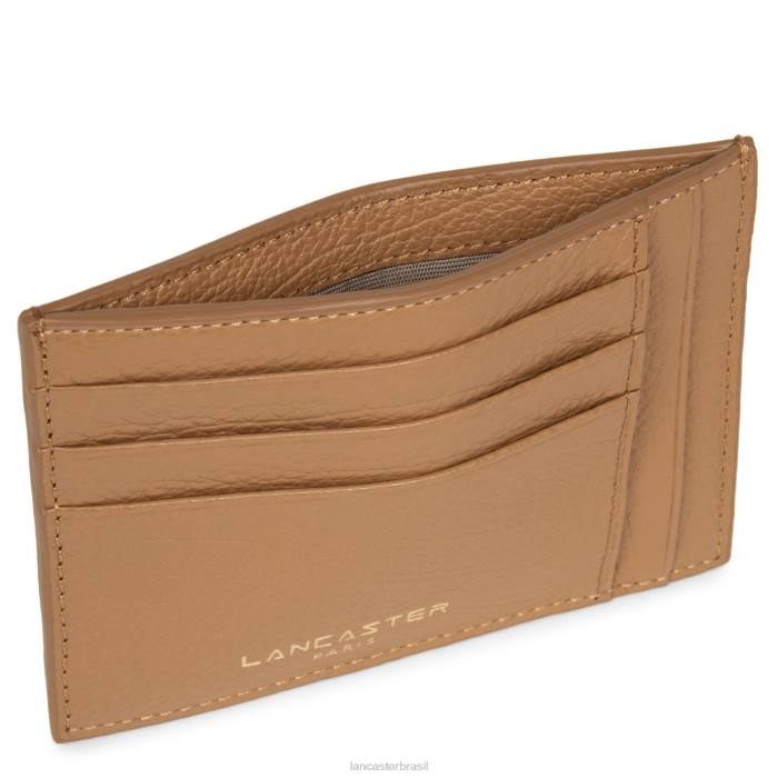 mulheres Lancaster Paris camelo Duna porta-cartões RBF44733