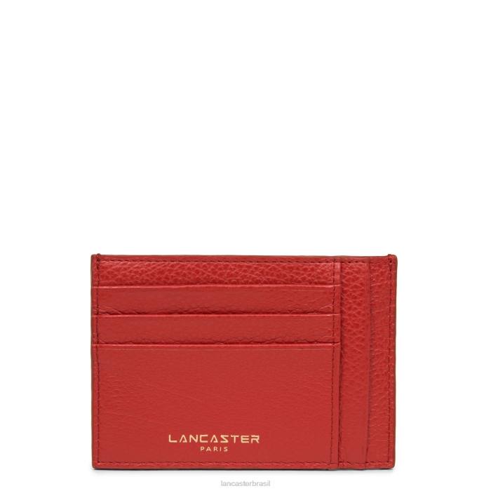 mulheres Lancaster Paris rouge Duna porta-cartões RBF44731