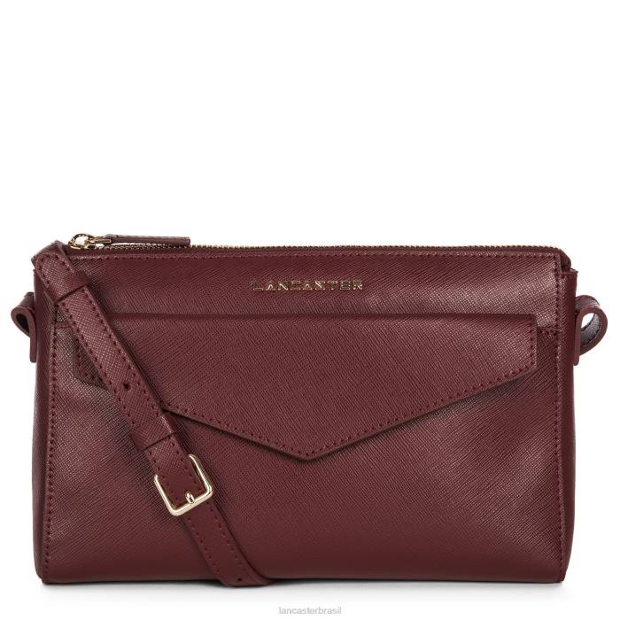 mulheres Lancaster Paris Bordéus bolsa crossbody assinatura saffiano RBF42085