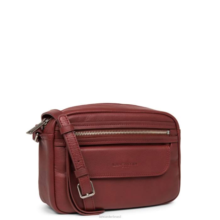 mulheres Lancaster Paris Bordéus bolsa crossbody macia vintage RBF42274