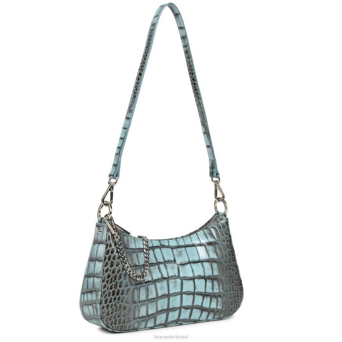 mulheres Lancaster Paris Ciel Cendre bolsa crossbody croco serie hors RBF42023