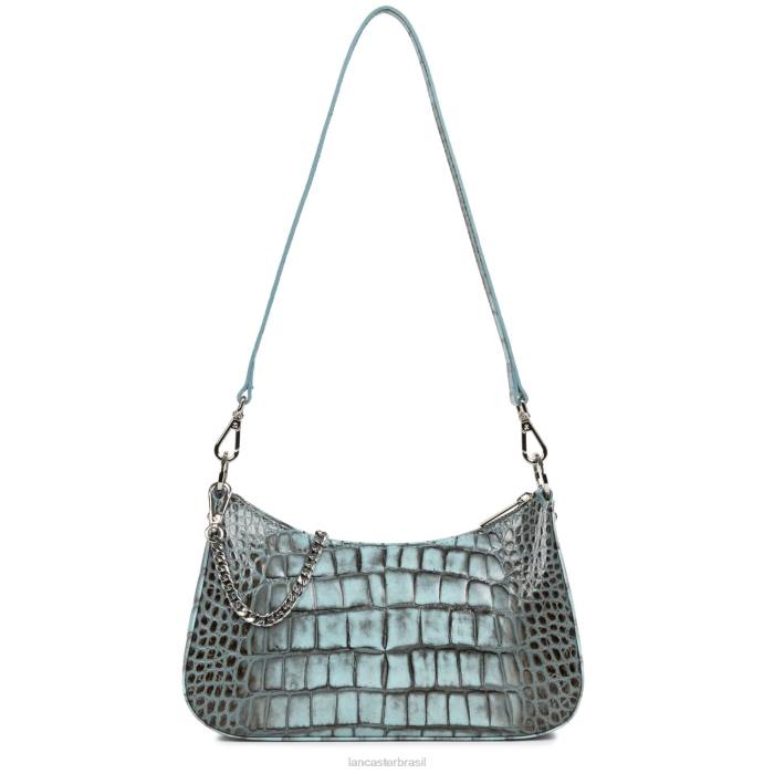 mulheres Lancaster Paris Ciel Cendre bolsa crossbody croco serie hors RBF42023