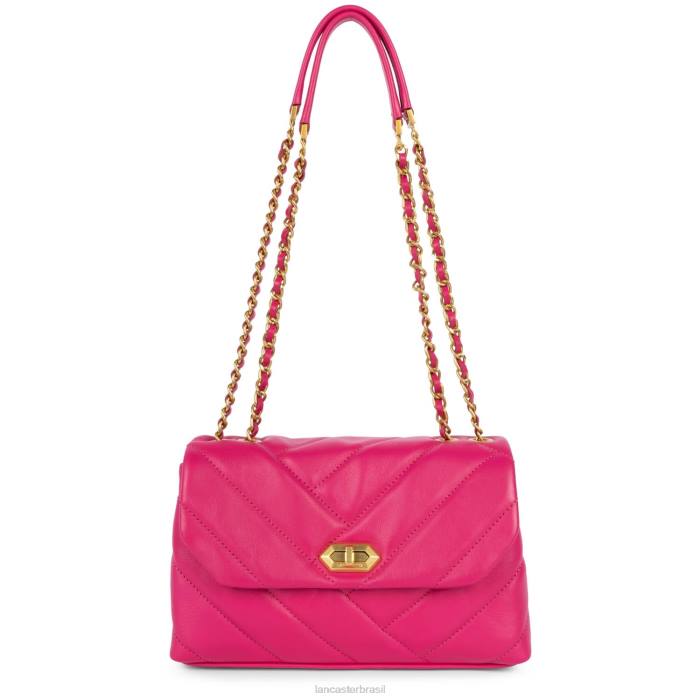 mulheres Lancaster Paris Fuxia bolsa crossbody m matelassê macio RBF41618
