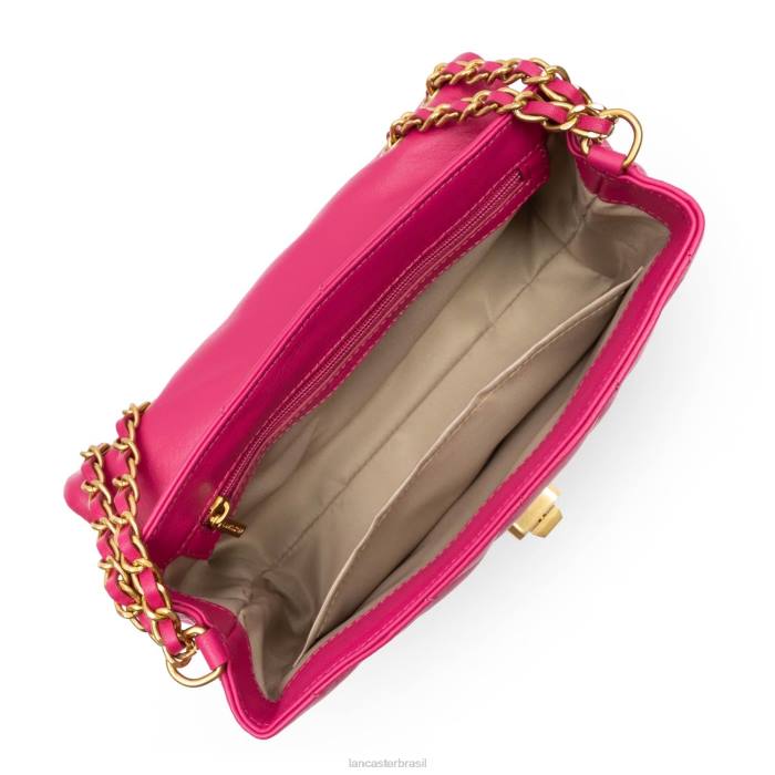 mulheres Lancaster Paris Fuxia bolsa crossbody m matelassê macio RBF41618