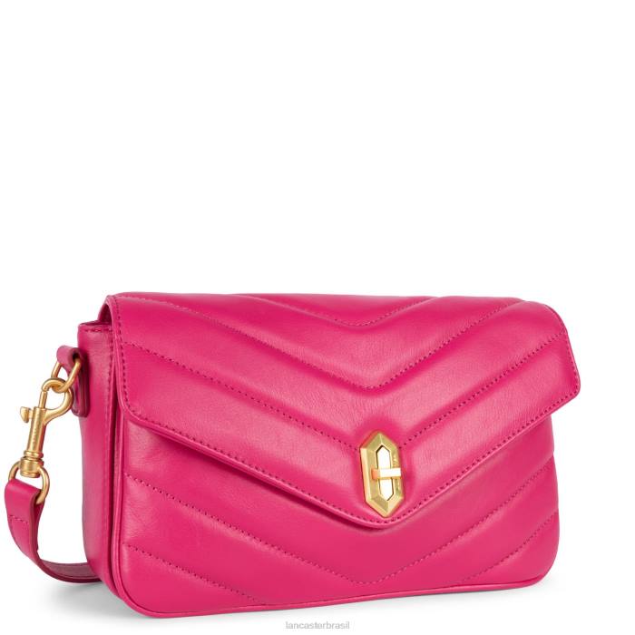 mulheres Lancaster Paris Fuxia bolsa crossbody matelassê macio RBF42406