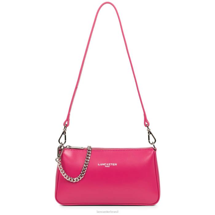 mulheres Lancaster Paris Fuxia bolsa crossbody pequena suave mesmo RBF41641