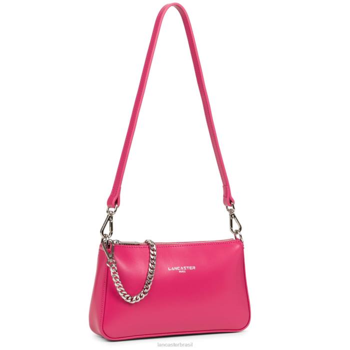 mulheres Lancaster Paris Fuxia bolsa crossbody pequena suave mesmo RBF41641