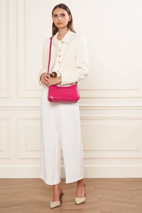 mulheres Lancaster Paris Fuxia bolsa crossbody suave ace RBF4384