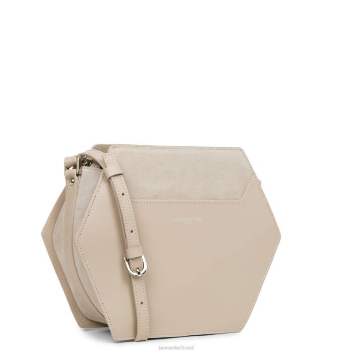 mulheres Lancaster Paris Galete Rosa m bolsa crossbody lisa ruche RBF42208