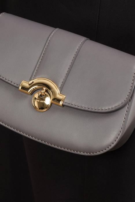 mulheres Lancaster Paris Gris Chaud bolsa crossbody pequena paris medaille RBF41466