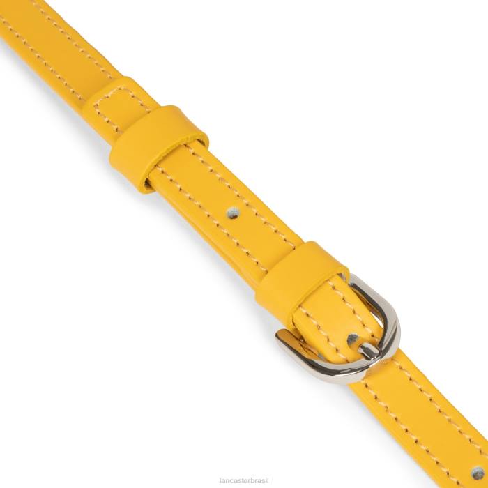 mulheres Lancaster Paris amarelo m bolsa crossbody lisa ruche RBF42216