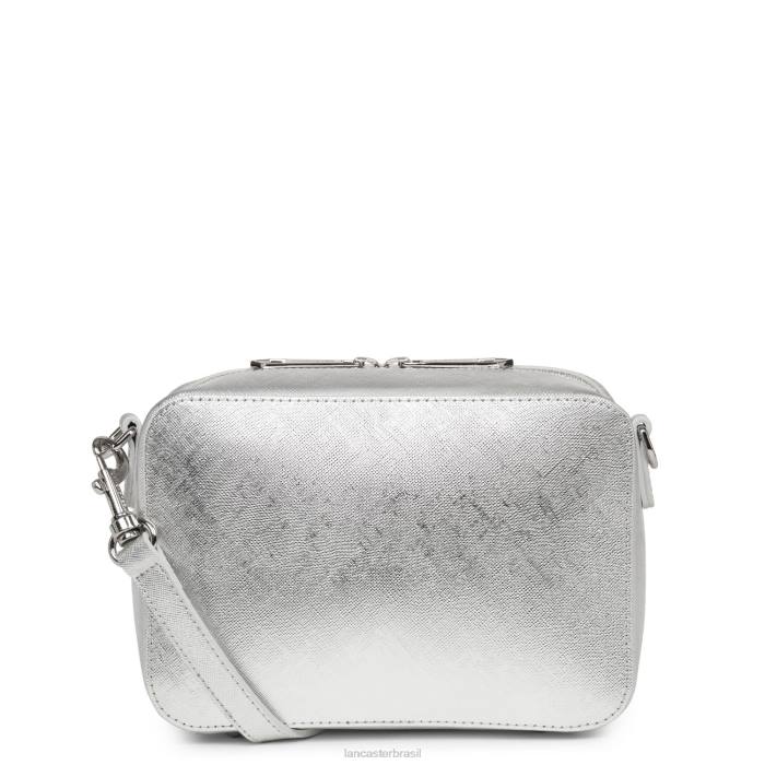 mulheres Lancaster Paris argento bolsa crossbody assinatura saffiano RBF42105