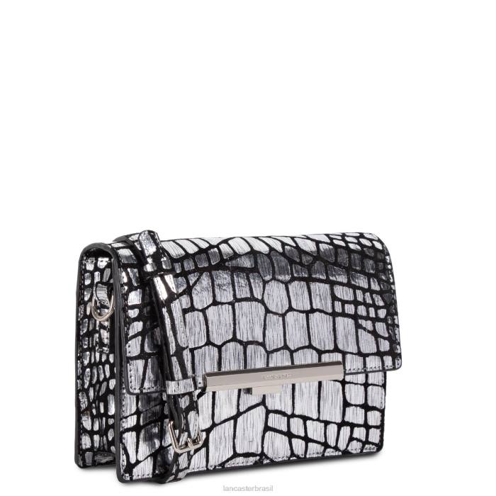 mulheres Lancaster Paris argento bolsa crossbody exótica lee RBF42046