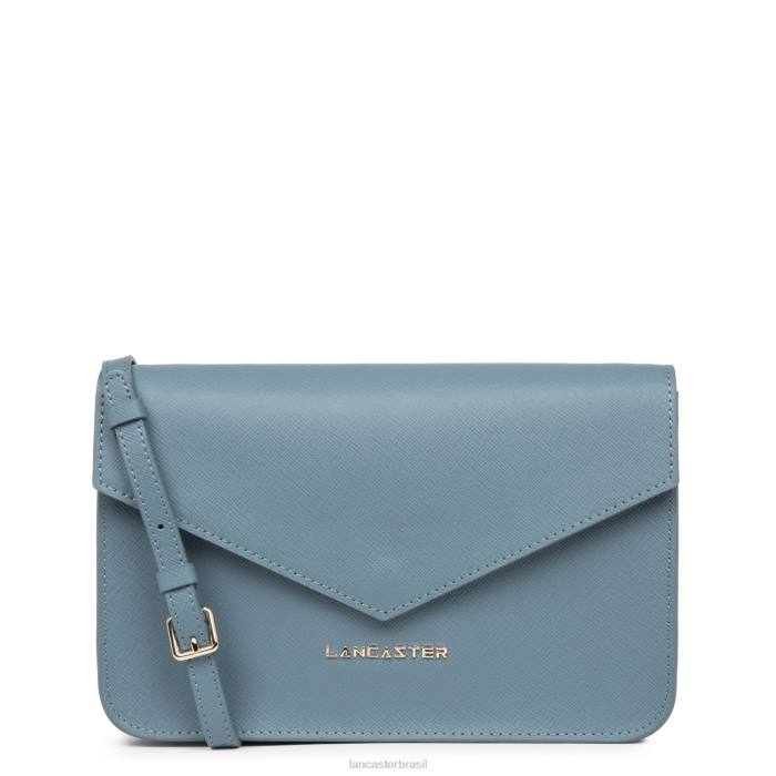mulheres Lancaster Paris azul ardoise bolsa crossbody assinatura saffiano RBF42119