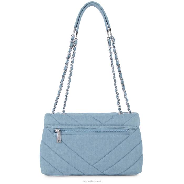 mulheres Lancaster Paris azul bolsa crossbody jeans matelassê RBF41968