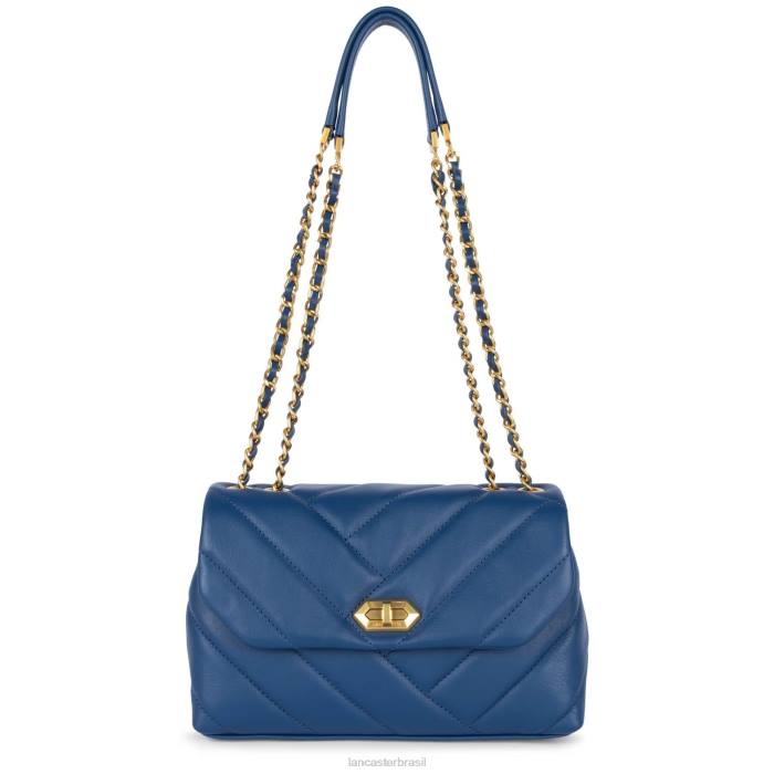 mulheres Lancaster Paris azul bolsa crossbody m matelassê macio RBF41617
