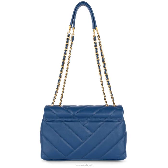 mulheres Lancaster Paris azul bolsa crossbody m matelassê macio RBF41617