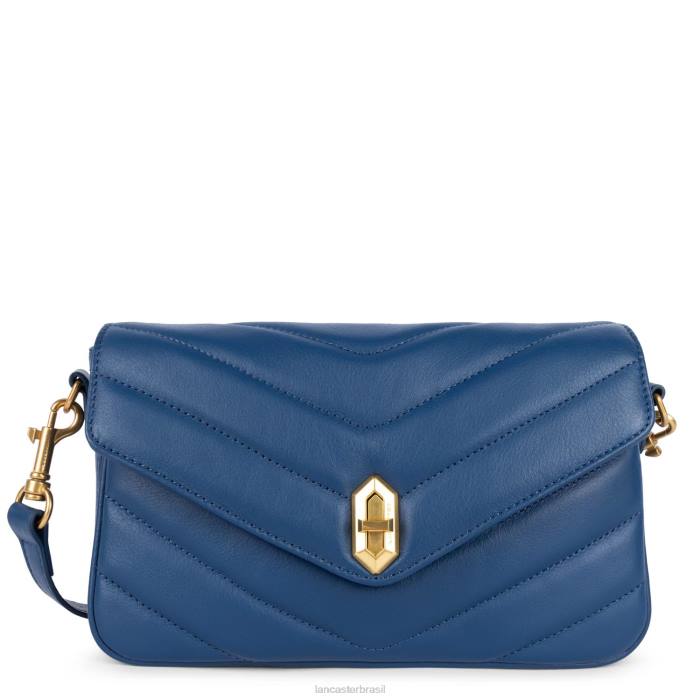 mulheres Lancaster Paris azul bolsa crossbody matelassê macio RBF42405