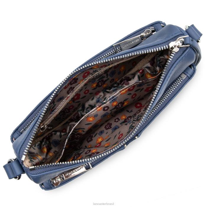 mulheres Lancaster Paris azul bolsa crossbody pequena melodia suave RBF41962