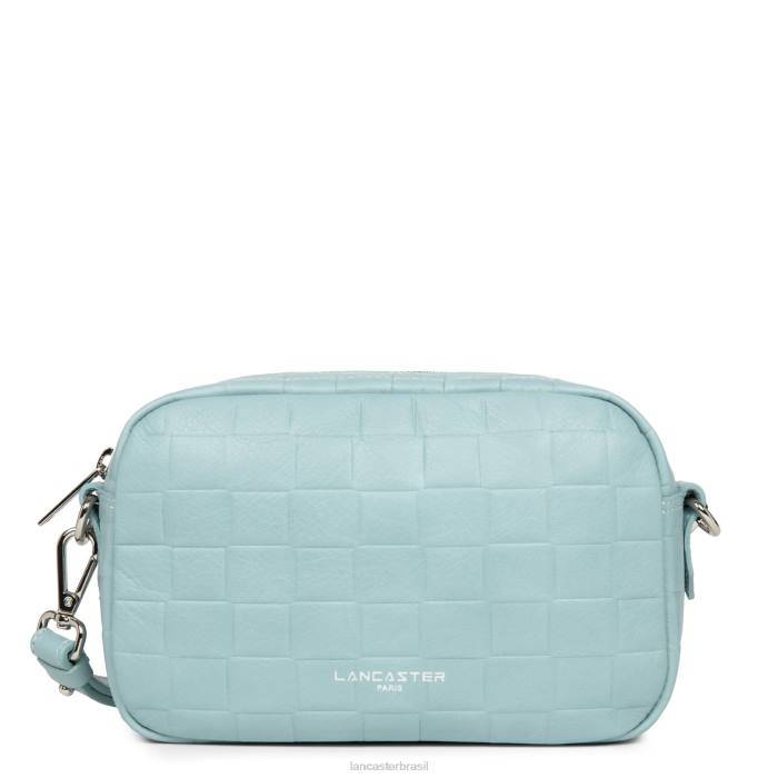 mulheres Lancaster Paris azul celeste bolsa crossbody gaufre RBF42236