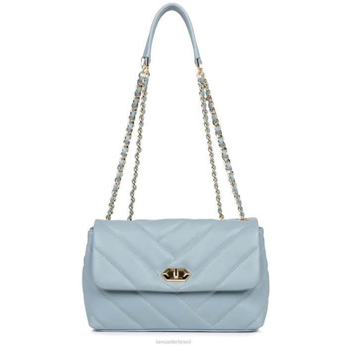 mulheres Lancaster Paris azul cendre bolsa crossbody m matelassê macio RBF42138