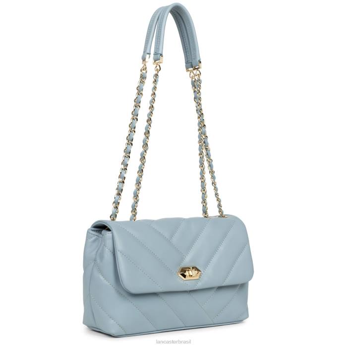 mulheres Lancaster Paris azul cendre bolsa crossbody m matelassê macio RBF42138