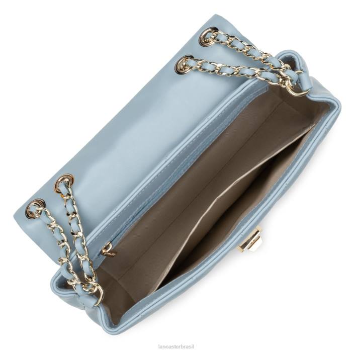 mulheres Lancaster Paris azul cendre bolsa crossbody m matelassê macio RBF42138
