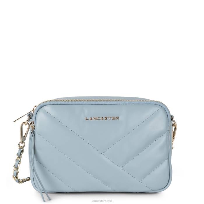 mulheres Lancaster Paris azul cendre bolsa crossbody matelassê macio RBF41593