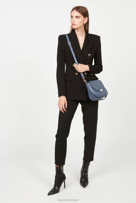 mulheres Lancaster Paris azul croco bolsa tiracolo pia RBF41768