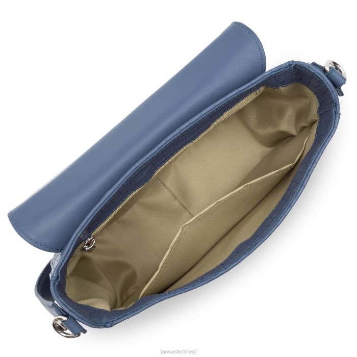 mulheres Lancaster Paris azul croco bolsa tiracolo pia RBF41768