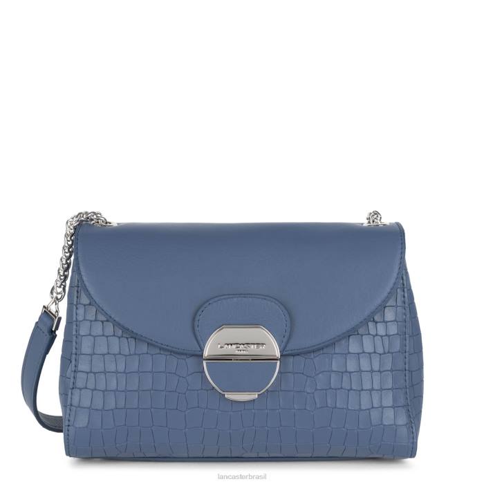 mulheres Lancaster Paris azul croco bolsa tiracolo pia RBF4570
