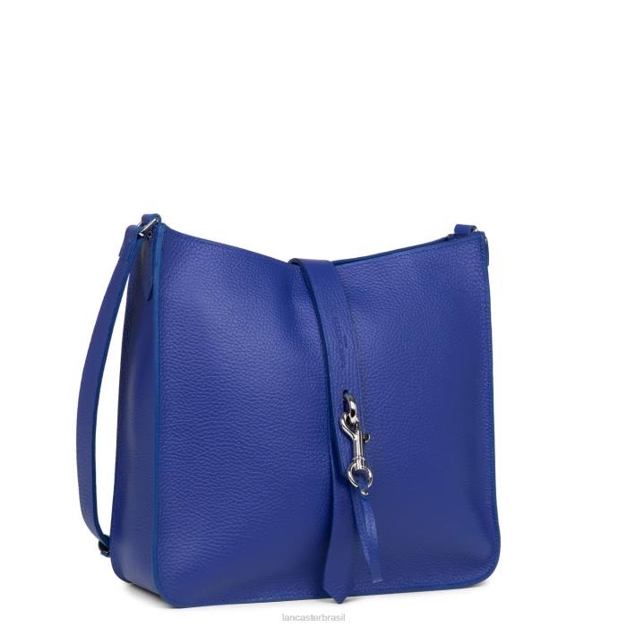 mulheres Lancaster Paris azul elétrico-in-vert bolsa crossbody grande foulonne gancho duplo RBF41548