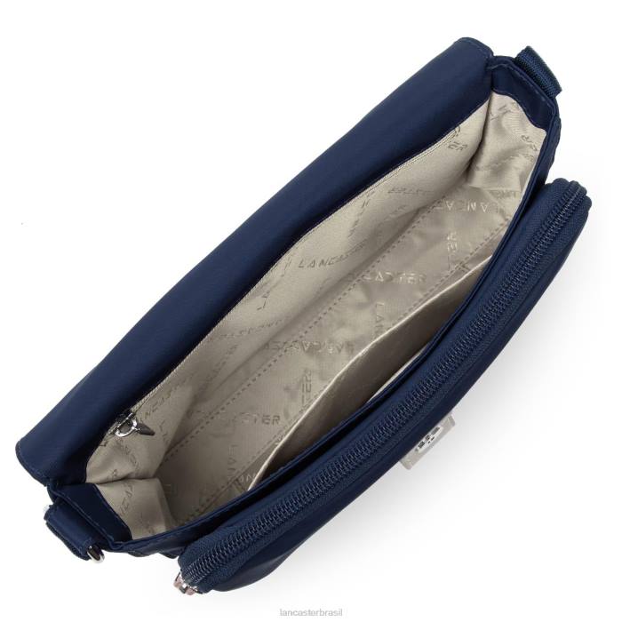mulheres Lancaster Paris azul fonce-bege-vermelho bolsa crossbody esportiva básica RBF41796