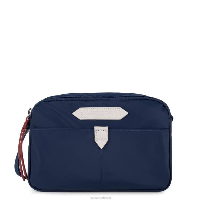 mulheres Lancaster Paris azul fonce-bege-vermelho bolsa crossbody esportiva básica RBF41814