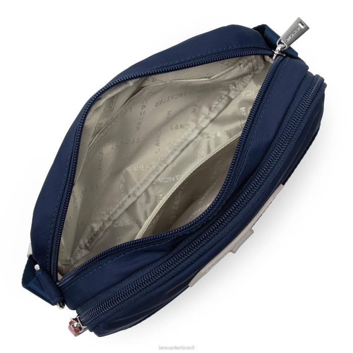 mulheres Lancaster Paris azul fonce-bege-vermelho bolsa crossbody esportiva básica RBF41814