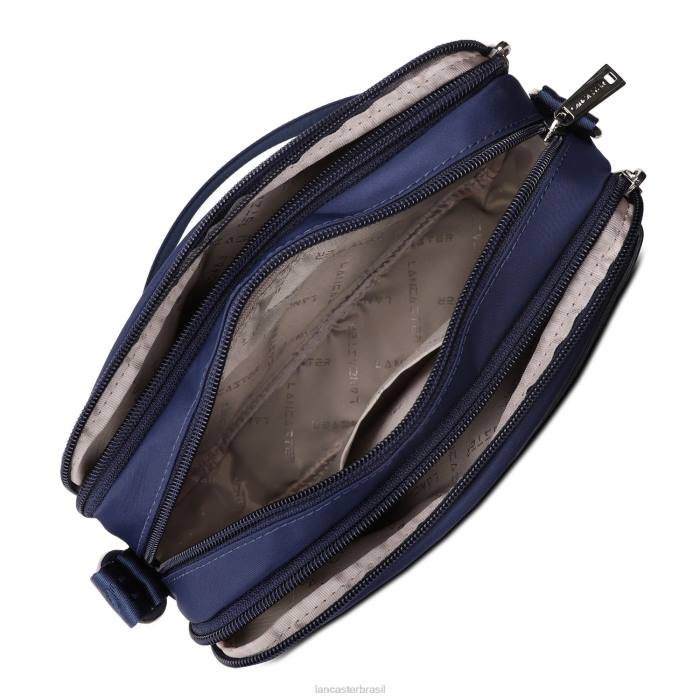 mulheres Lancaster Paris azul fonce bolsa crossbody básica verni RBF42332