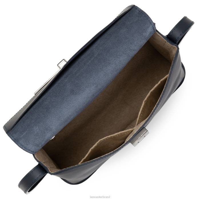 mulheres Lancaster Paris azul fonce bolsa crossbody lírio liso RBF42306