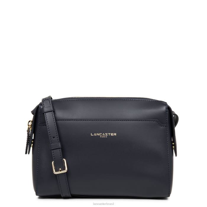 mulheres Lancaster Paris azul fonce bolsa crossbody lisa ou RBF42301