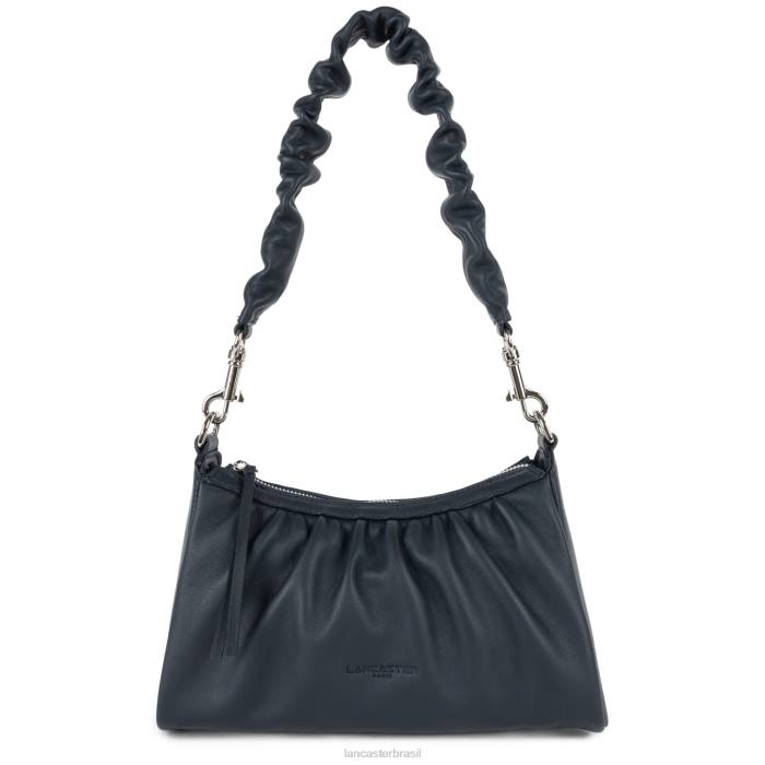 mulheres Lancaster Paris azul fonce bolsa crossbody macia chou chou RBF42019