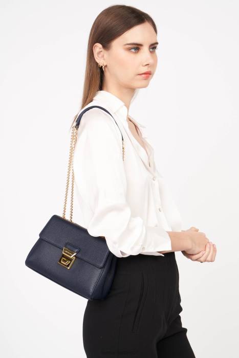 mulheres Lancaster Paris azul fonce bolsa tiracolo delphino tina RBF41472
