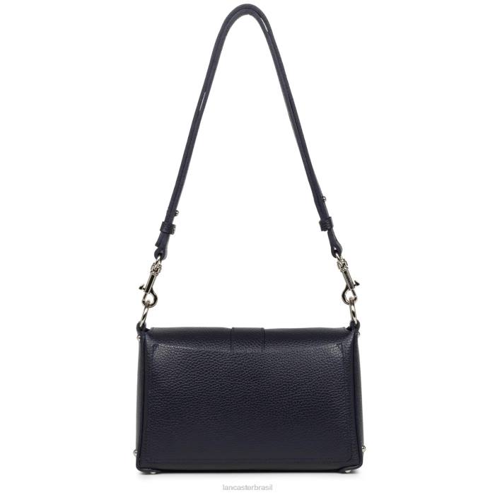 mulheres Lancaster Paris azul fonce-in-argent bolsa crossbody pequena foulonne dupla RBF41443