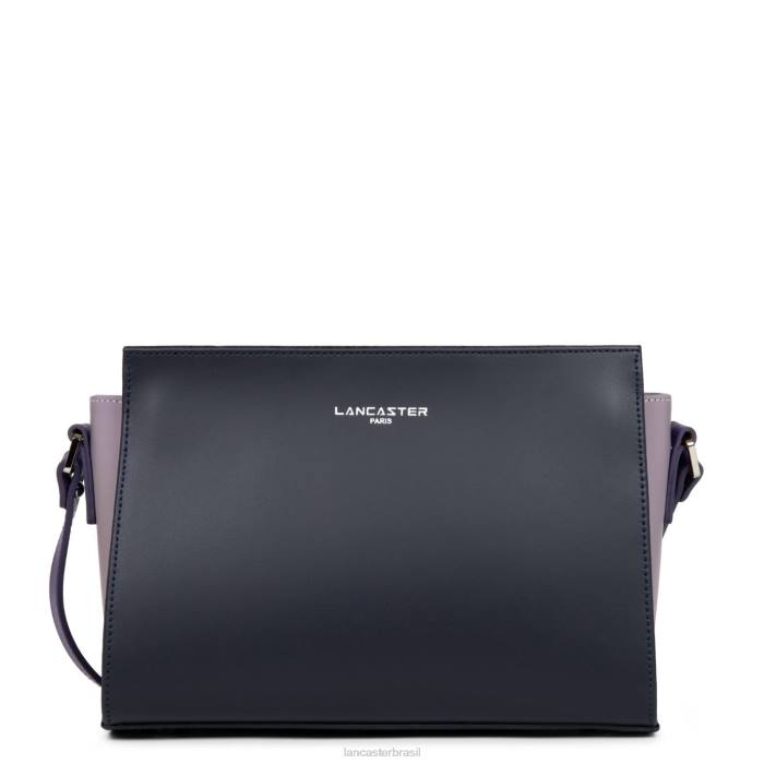 mulheres Lancaster Paris azul fonce-malva-violeta bolsa crossbody lisa RBF4758