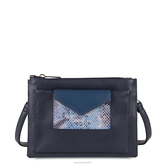 mulheres Lancaster Paris azul fonce-python bolsa crossbody maia RBF42321