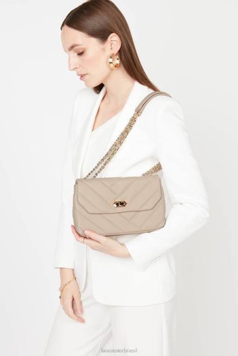 mulheres Lancaster Paris bege bolsa crossbody m matelassê macio RBF41615