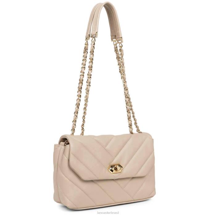mulheres Lancaster Paris bege bolsa crossbody m matelassê macio RBF41615