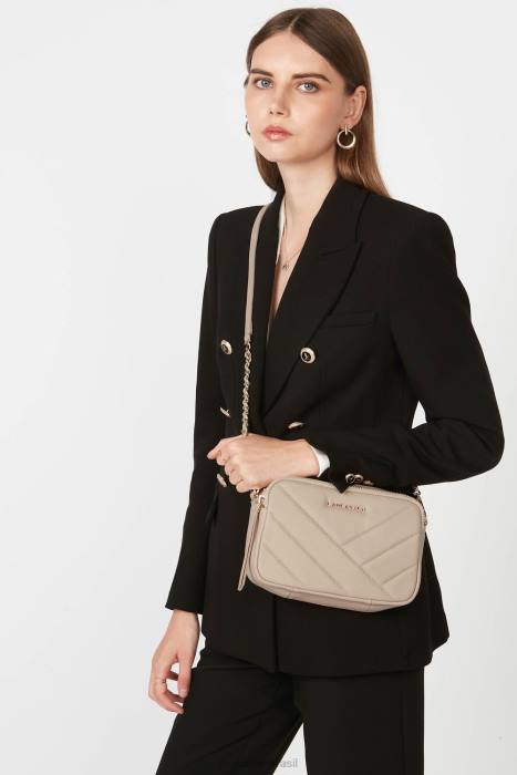 mulheres Lancaster Paris bege bolsa crossbody matelassê macio RBF41587