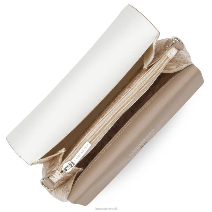 mulheres Lancaster Paris bege ícone de bolsa crossbody RBF42056