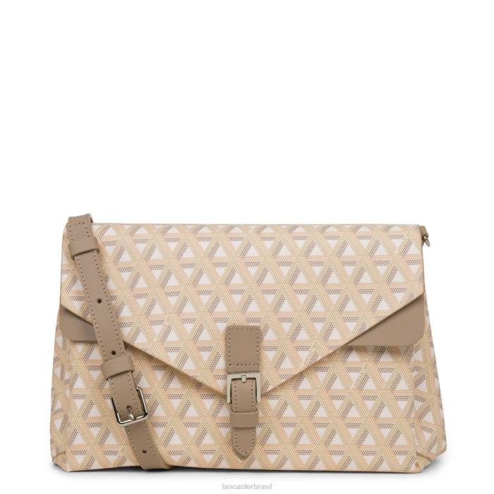 mulheres Lancaster Paris bege ícone de bolsa crossbody RBF42232