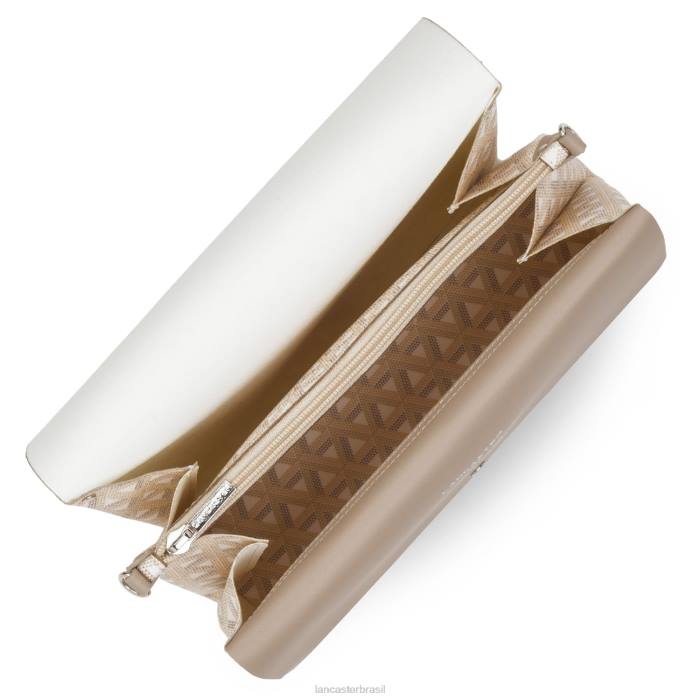 mulheres Lancaster Paris bege ícone de bolsa crossbody RBF42232