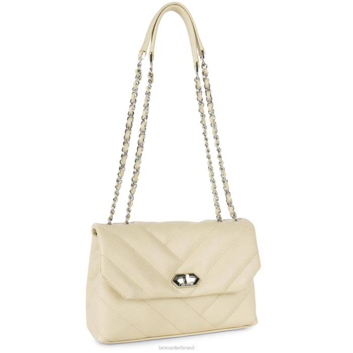 mulheres Lancaster Paris bege m bolsa crossbody caviar matelassê RBF42003